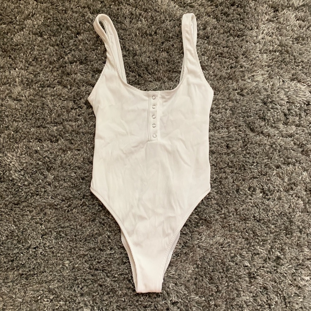 Aerie Full Piece Open Back Swim